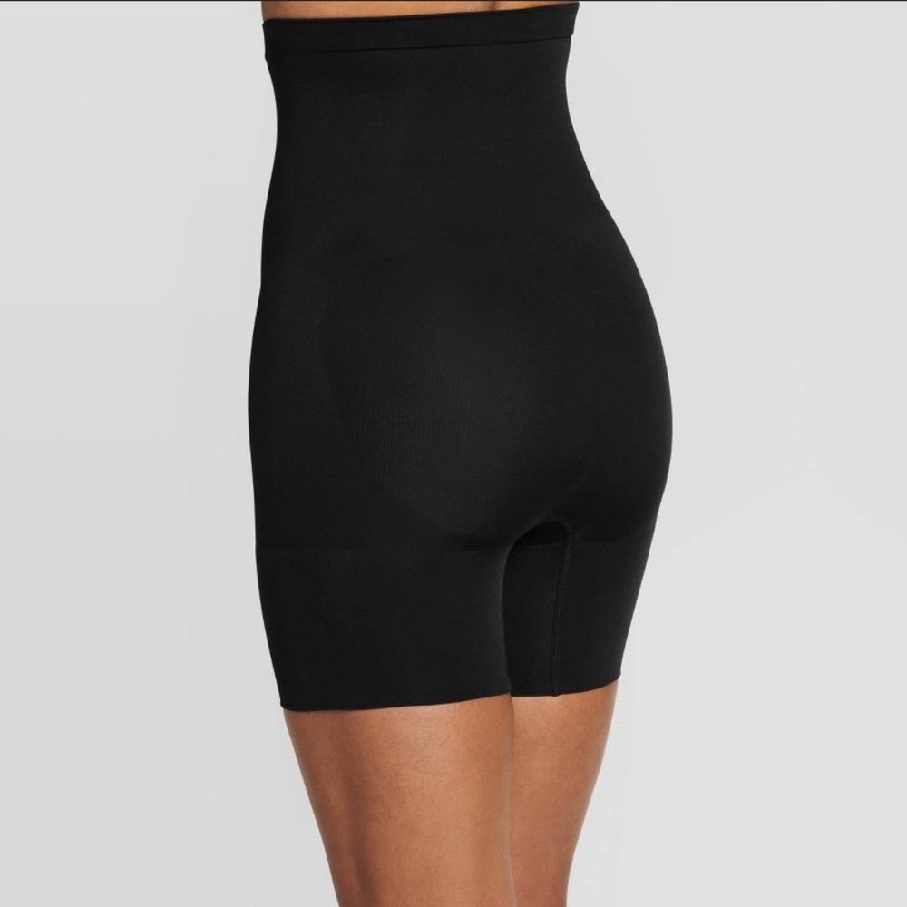 Jockey Seamfree High Waist Short Shapewear in Black - Picture 2 of 10